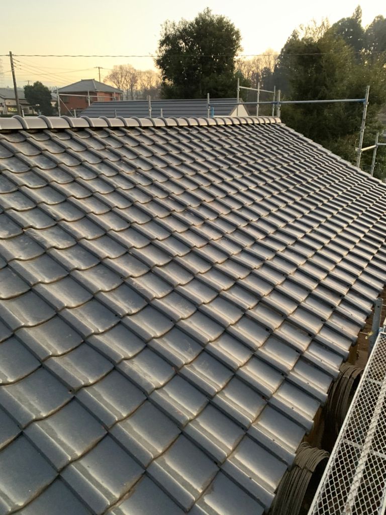 施工前：瓦屋根全体