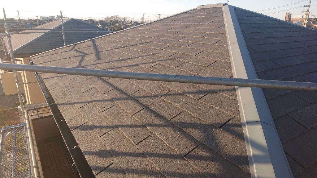 施工後：棟板金交換完了